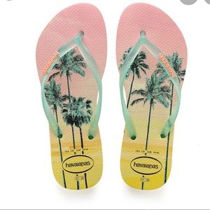 Havaianas Sunset palm tree yellow 37-38 7-8
